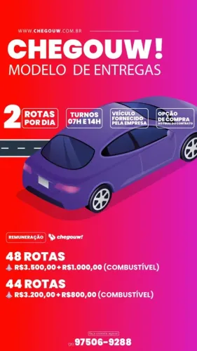 VAGAS PARA ENTREGADOR - MERCADO LIVRE E SHOPEE - OPORTUNIDADE