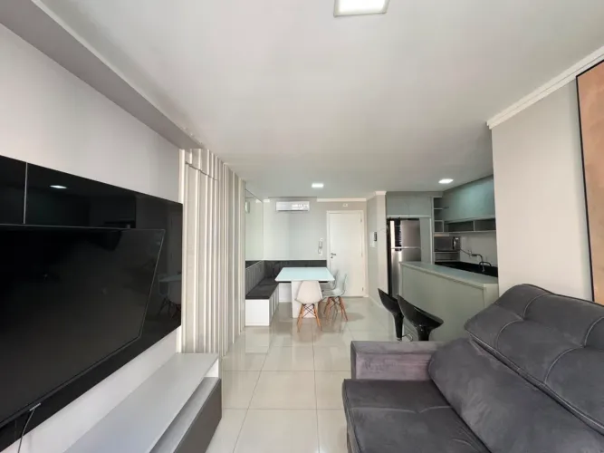 Locação Anual - apartamento mobiliado com 2 dormitórios e 1 vaga - Balneário Camboriú