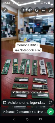 Memórias DDR3 notebook e pc