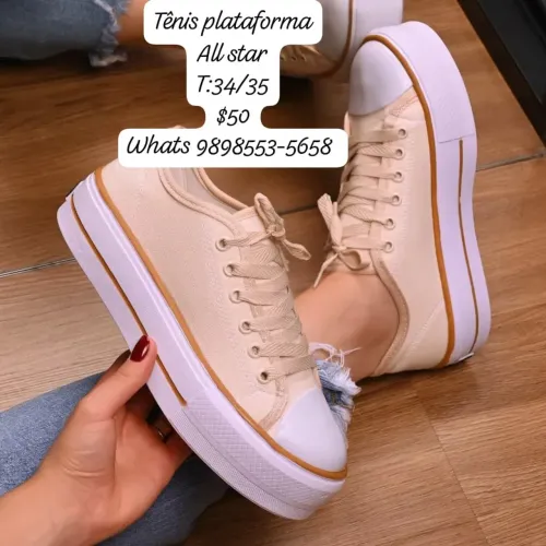 Plataforma tênis All star