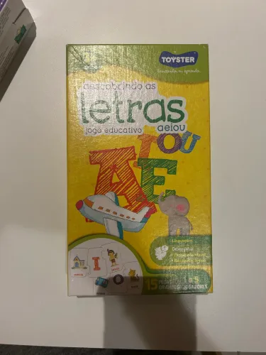 Jogo descobrindo as letras