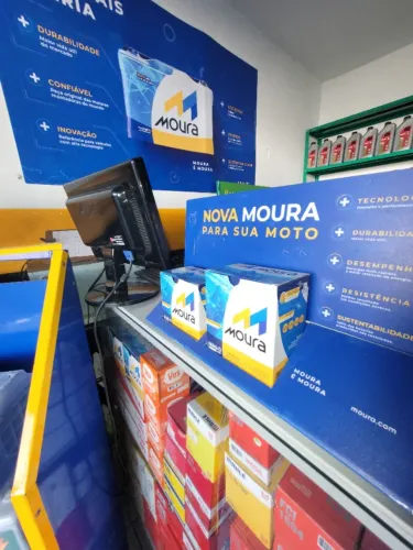 Bateria de moto 5 e 6 amperes Moura