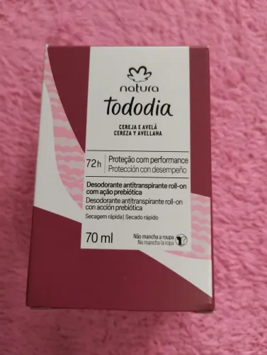 Desodorante roll-on cereja e avelã Natura 1 unidade