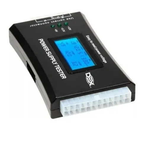 Testador Digital de Fonte Atx 20/24 Pinos Universal LCD