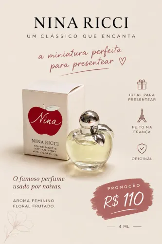 perfume miniatura nina ricci