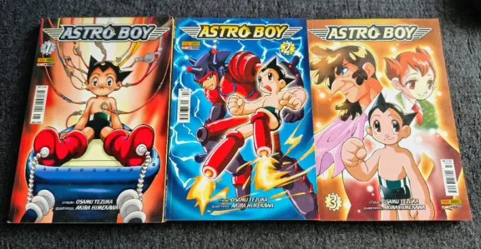 Mangá Astro Boy 2003 Panini Coleção Completa - Volumes 1, 2 e 3