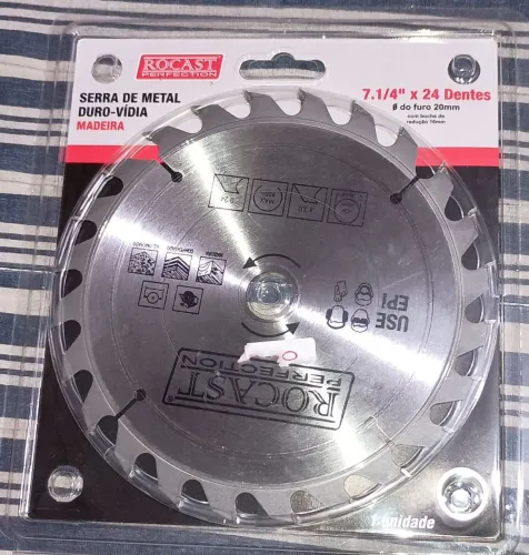 Disco de corte para serra circular 24 dentes nova