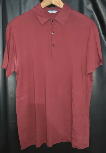 Camisa Barthemely Vermelho Vinho Premium Pima Cotton Tamanho G Ler Descrição 