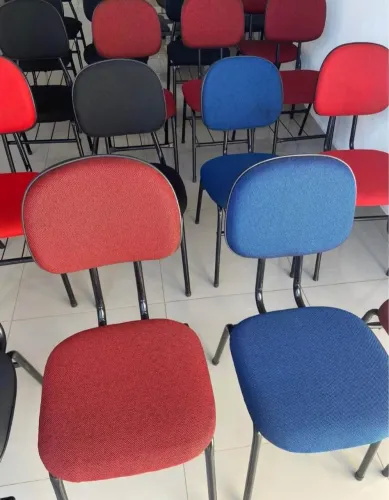 Cadeira secretaria fixa