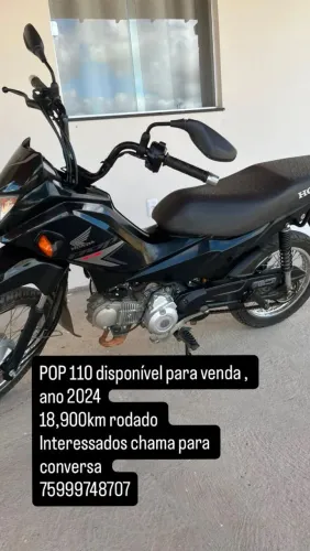 Vendo pop, ano 2024, único dono, 18.900 km rodados