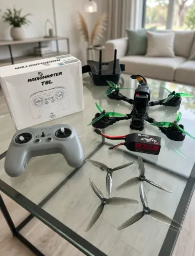 Drone Fpv raiz 5? + Rádio Master + Goggles Analógico