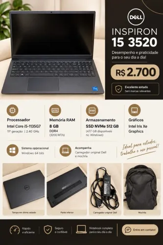 NOTEBOOK DELL INSPIRON 15 3520