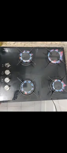 Cooktop a Gás Britânia 4 Bocas Vidro Temperado - Bom Estado!