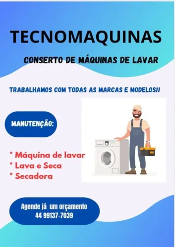 Conserto de máquinas de lavar, lavadoras de todos modelos e marca .