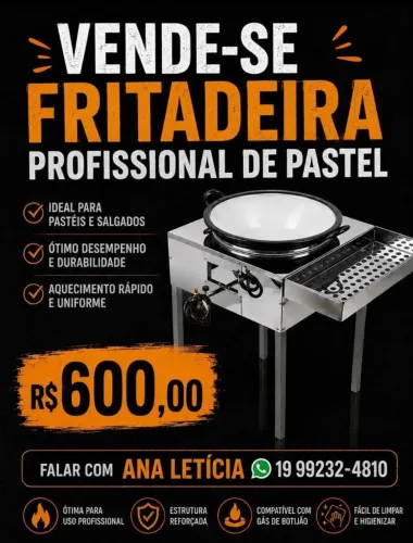FRITADEIRA PROFISSIONAL DE PASTEL