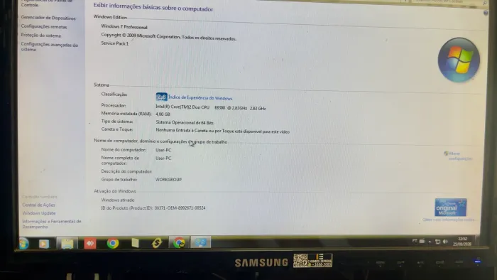 Cpu HP + Monitor Samsung