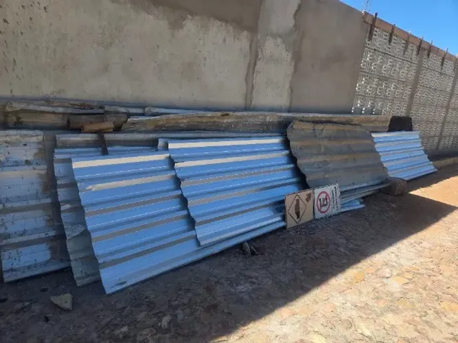 Telhas de zinco