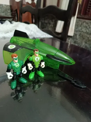 Imaginext DC Super Friends - Nave Lanterna Verde + 2 personagens