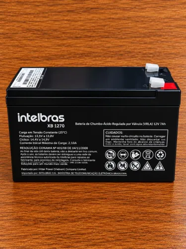 Bateria Intelbras 12V 7Ah Nova. Garantia de 1 ano.