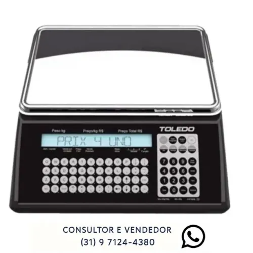 Balança Eletrônica Prix 4 C/ WiFi Toledo 32kg