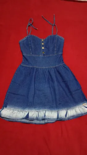 Vestido jeans rodado
