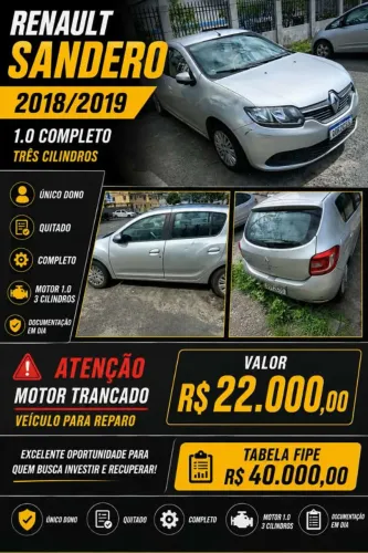 Renault Sandero Expression Flex 1.0 12V 5P 2019
