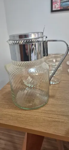 Jarra de vidro e inox 2,5L