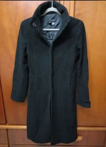 Casaco sobretudo zara feminino preto