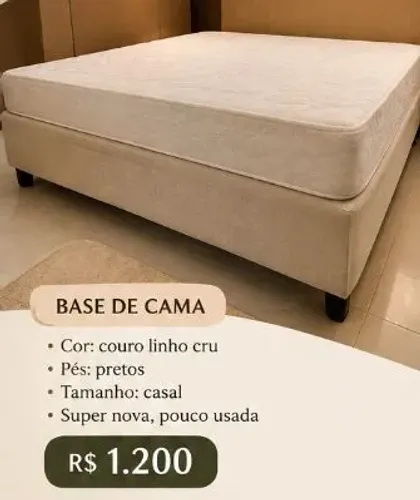 Base de cama 2 meses de uso