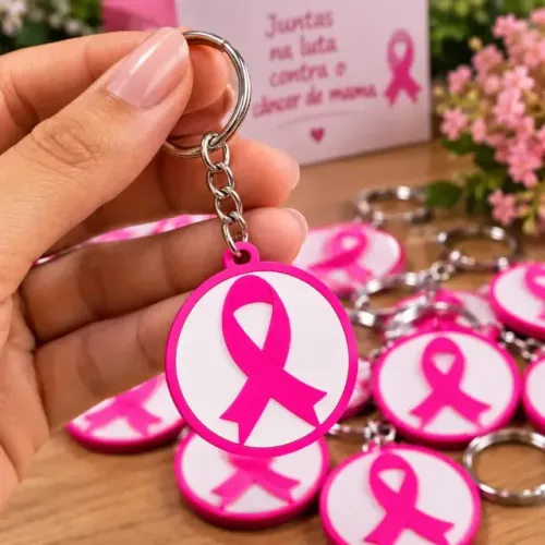 Chaveiro Outubro Rosa