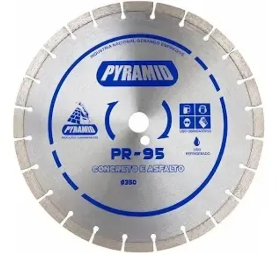 Disco Diamantado 350mm x 25,4mm PR-95 para Concreto e Asfalto - Pyramid