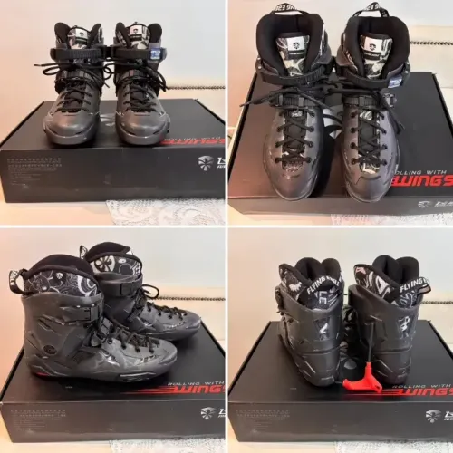 Patins Flying Eagle X5F Shadow Black Tam 43 - Somente A Bota (Usado)