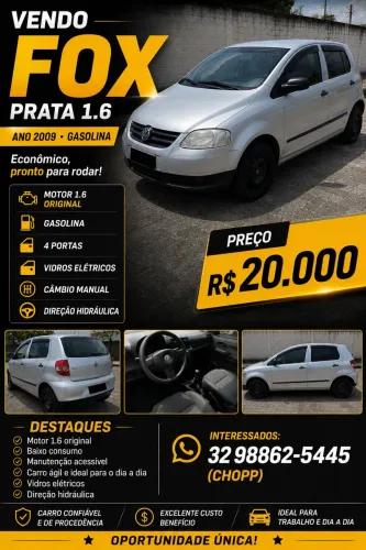 Volkswagen Fox Plus 1.6mi/ 1.6mi Total Flex 8V 3P 2008