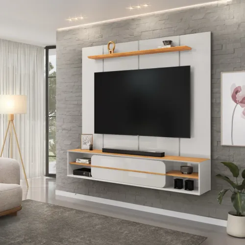 Painel Alana Dj Móveis, ideal para TVs até 70 polegadas