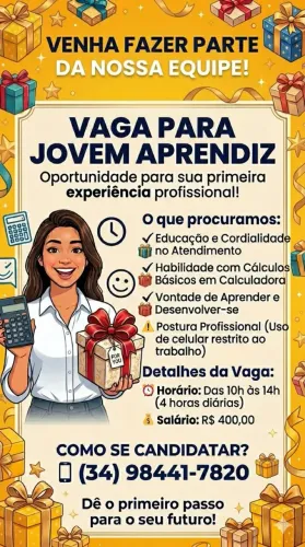Jovem aprendiz feminino