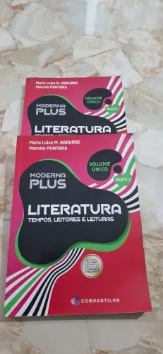 Livro de Literatura partes 1 e 2 da editora Moderna Plus 