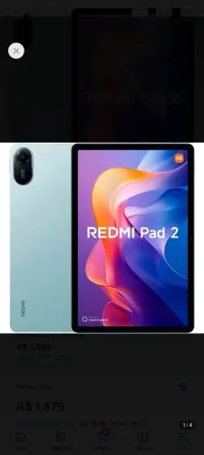 Tablet redmi pede 2 com controle