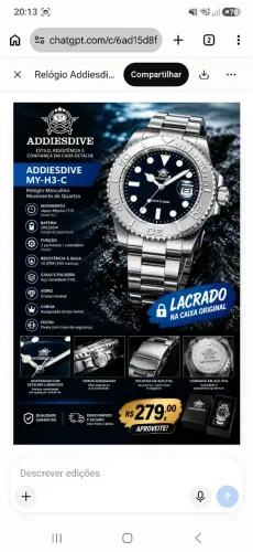 Vendo Addiesdive My h3c lacrado