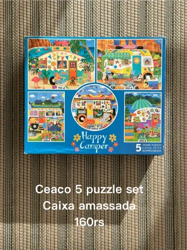 Ceaco quebra cabeça 5 em 1 Happy camper 