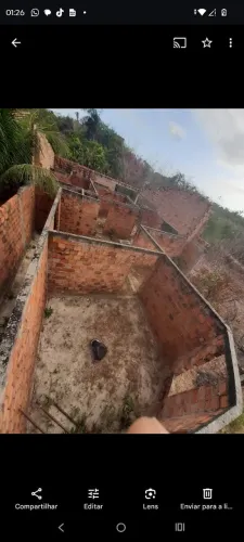 Vendo terreno com casa em construção