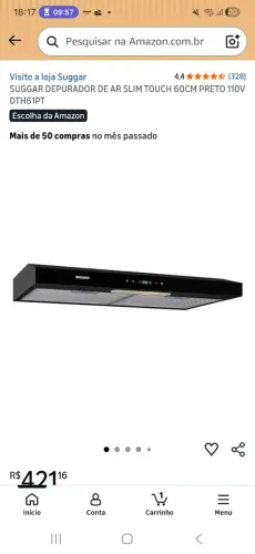 Depurador Suggar Slim Touch 60cm