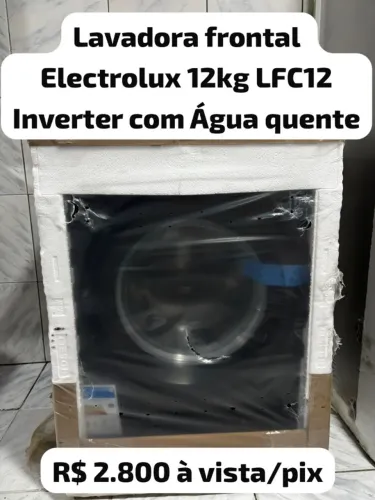 MÁQUINA DE LAVAR FRONTAL INVERTER ELECTROLUX 12KG LFC12