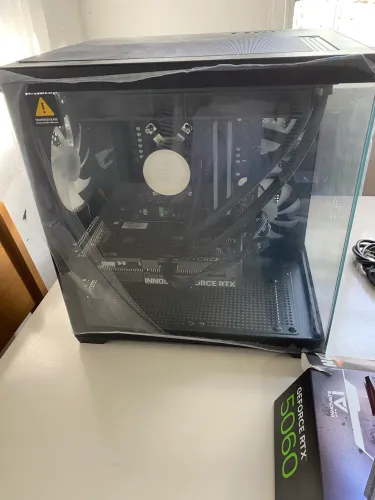 Gabinete Gamer aquário com 3 cooler completo 8G