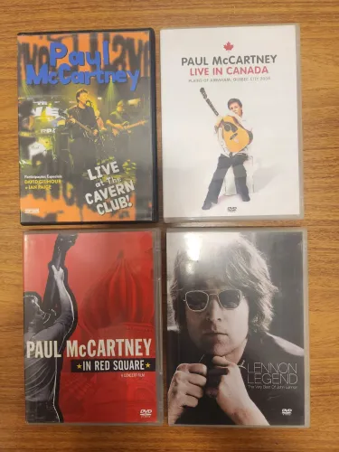 4 DVDs musicais originais internacionais