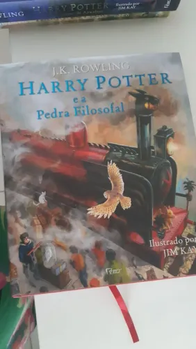 Livro ilustrado Harry Potter e a pedra filosofal