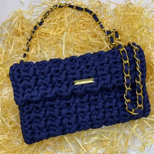 Bolsa Clutch Artesanal em Crochê | Feita à Mão | Sob Encomenda