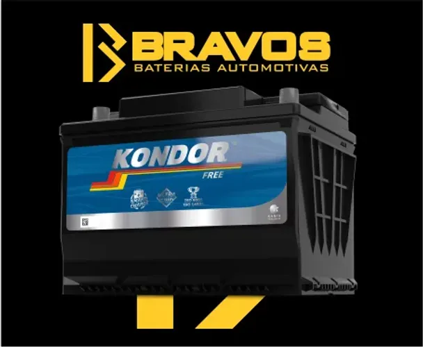 Bateria 60Ah Kondor 12 Meses de Garantia