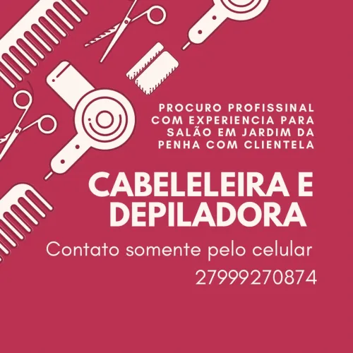 Vaga CABELELEIRA e Depiladora