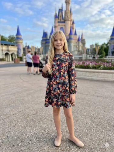 Vestido infantil Zara floral 13/14 anos