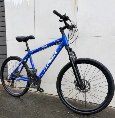 Bicicleta aro 26 alumínio freios a disco revisada com nota